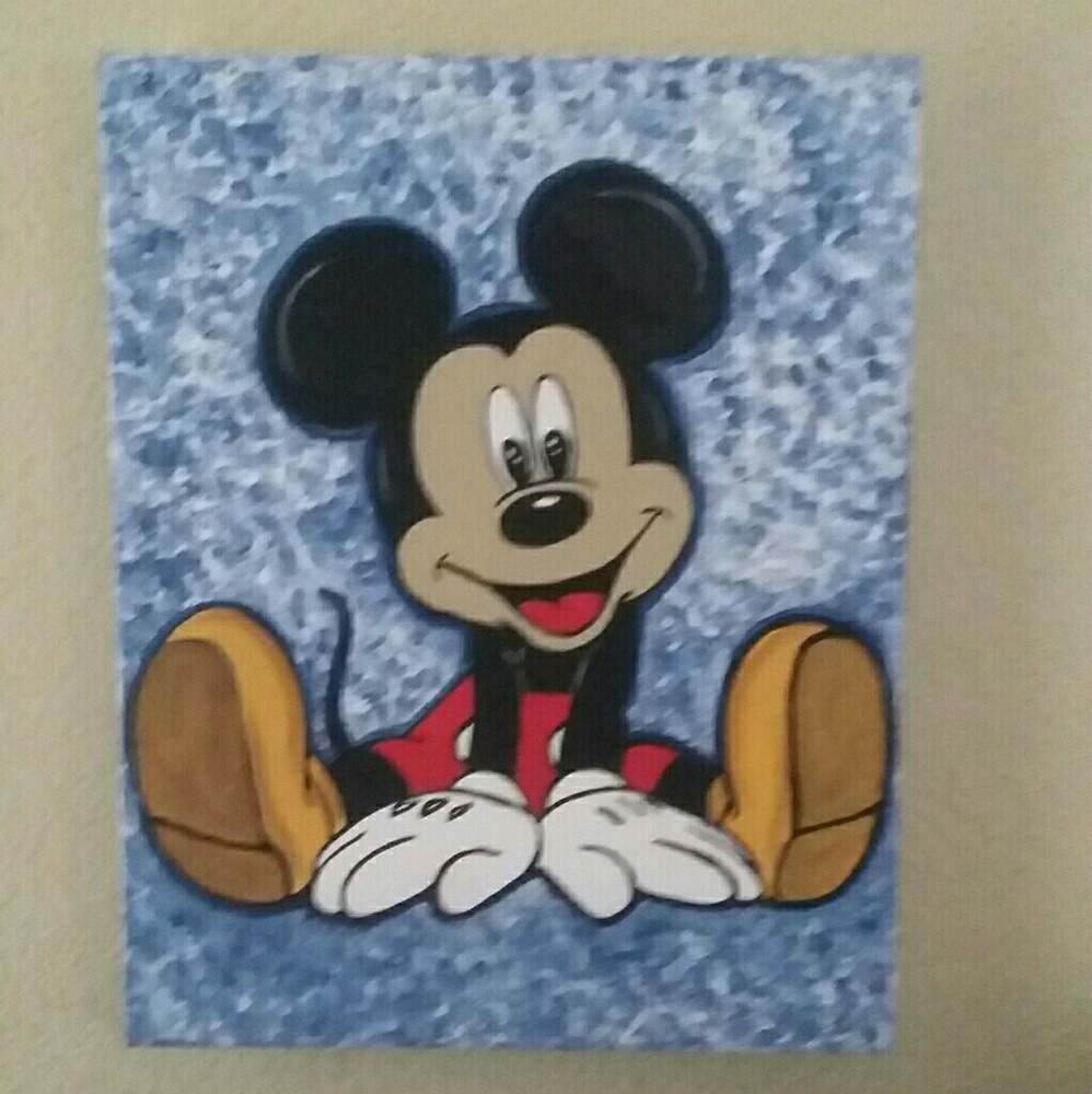 Mickey Mouse Canvas Painting